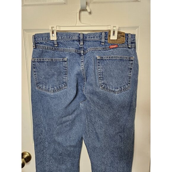 WRANGLER PREMIUM DENIM REGULAR FIT JEANS  100% Cotton Men's Size 38x30 - Picture 4 of 7